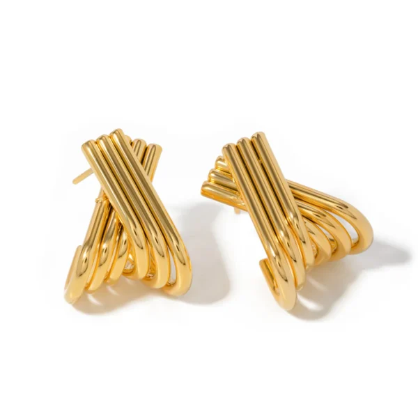 PERPLEXED GOLD EARRINGS