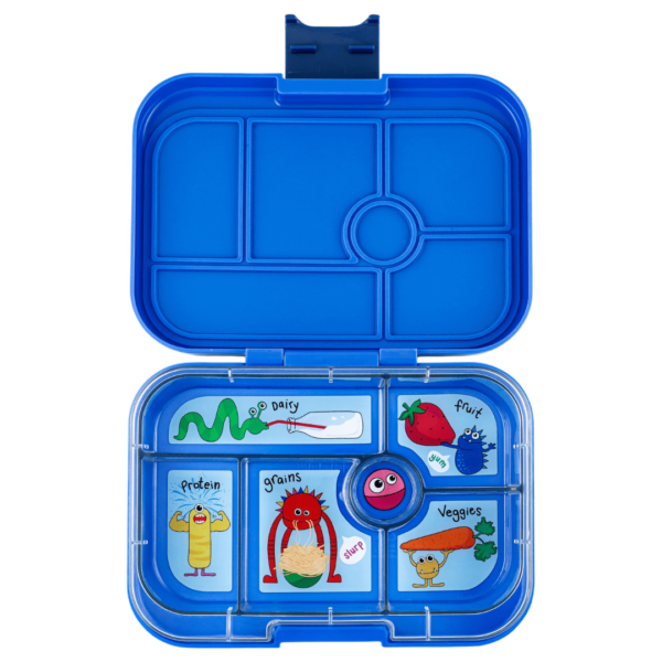 Φαγητοδοχείο Yumbox Original με 6 χωρίσματα – Μπλε – Τερατάκια