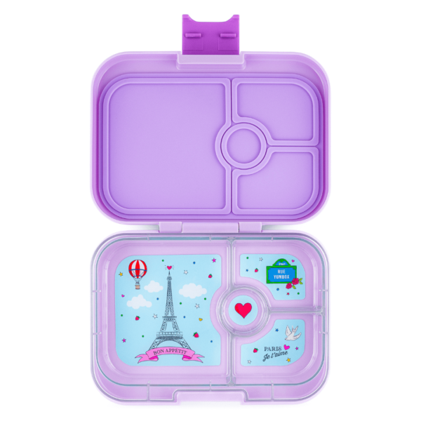 Φαγητοδοχείο Yumbox Panino με 4 χωρίσματα – Μωβ – Παρίσι