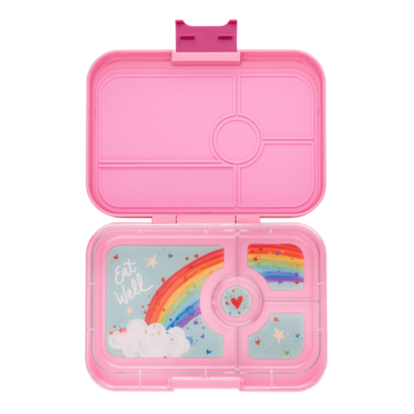 Φαγητοδοχείο Yumbox Tapas με 4 χωρίσματα – Capri Pink – Ουράνιο Τόξο