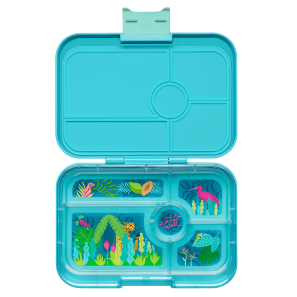 Φαγητοδοχείο Yumbox Tapas με 5 χωρίσματα – Antibes Blue – Ζούγκλα