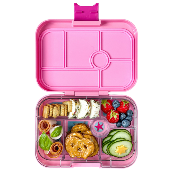 Φαγητοδοχείο Yumbox Original με 6 χωρίσματα – Ροζ – Γοργόνες - Image 2