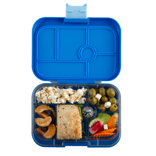 Φαγητοδοχείο Yumbox Original με 6 χωρίσματα – Μπλε – Τερατάκια - Image 3