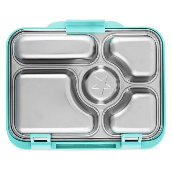 Ανοξείδωτο Φαγητοδοχείο Yumbox Presto με 5 χωρίσματα – Tulum Blue - Image 2