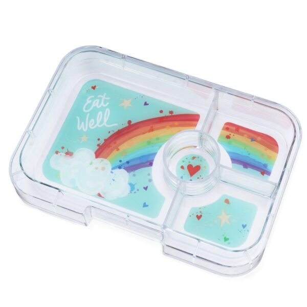 Φαγητοδοχείο Yumbox Tapas με 4 χωρίσματα – Capri Pink – Ουράνιο Τόξο - Image 2
