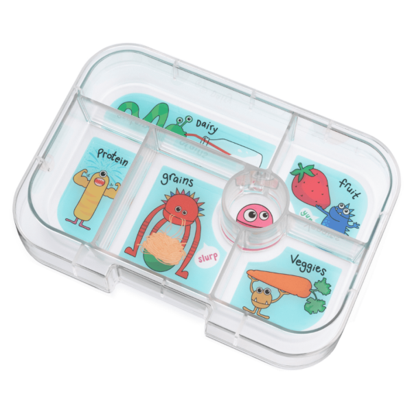 Φαγητοδοχείο Yumbox Original με 6 χωρίσματα – Μπλε – Τερατάκια - Image 7