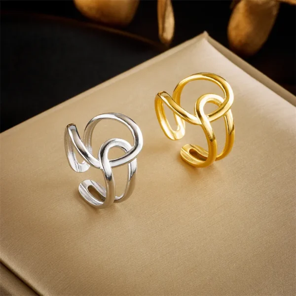 SILVER CROSS RING