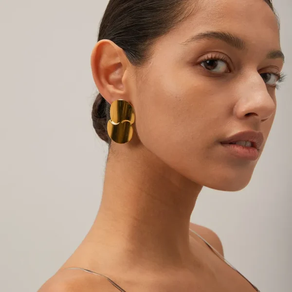 CLOUDS GOLD EARRINGS - Image 4