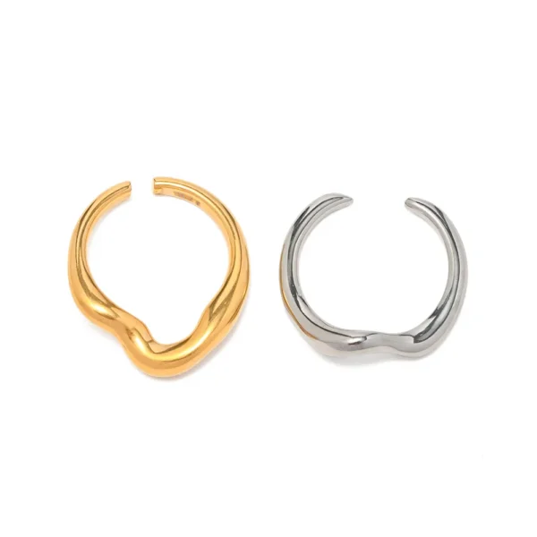 WAVE STYLE SILVER RING - Image 7