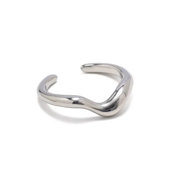 WAVE STYLE SILVER RING - Image 2