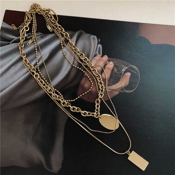 4 LAYERS GOLD NECKLACE