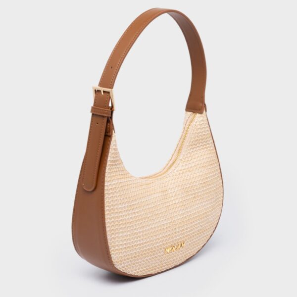 Nolah Γυναικεία Τσάντα Ώμου Nantes Beige Brown - Image 5