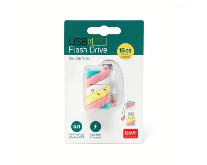 USB FLASH DRIVE 16GB 4x4,8x2,5cm MARSHMALLOW - Image 2